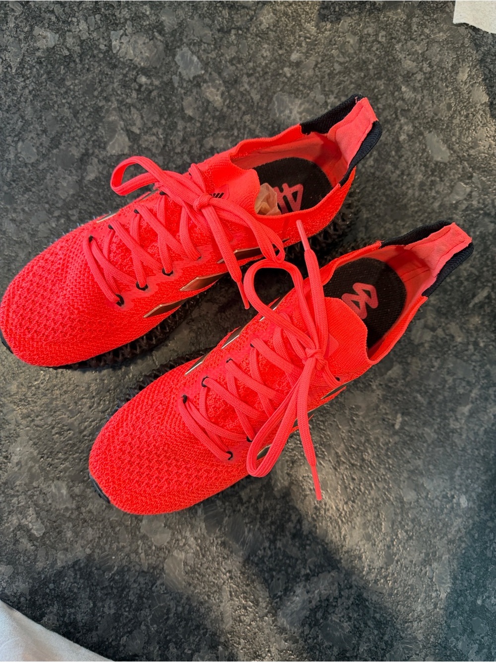 adidas 4DFWD Women's Bright Red Sneakers with Black Accents
